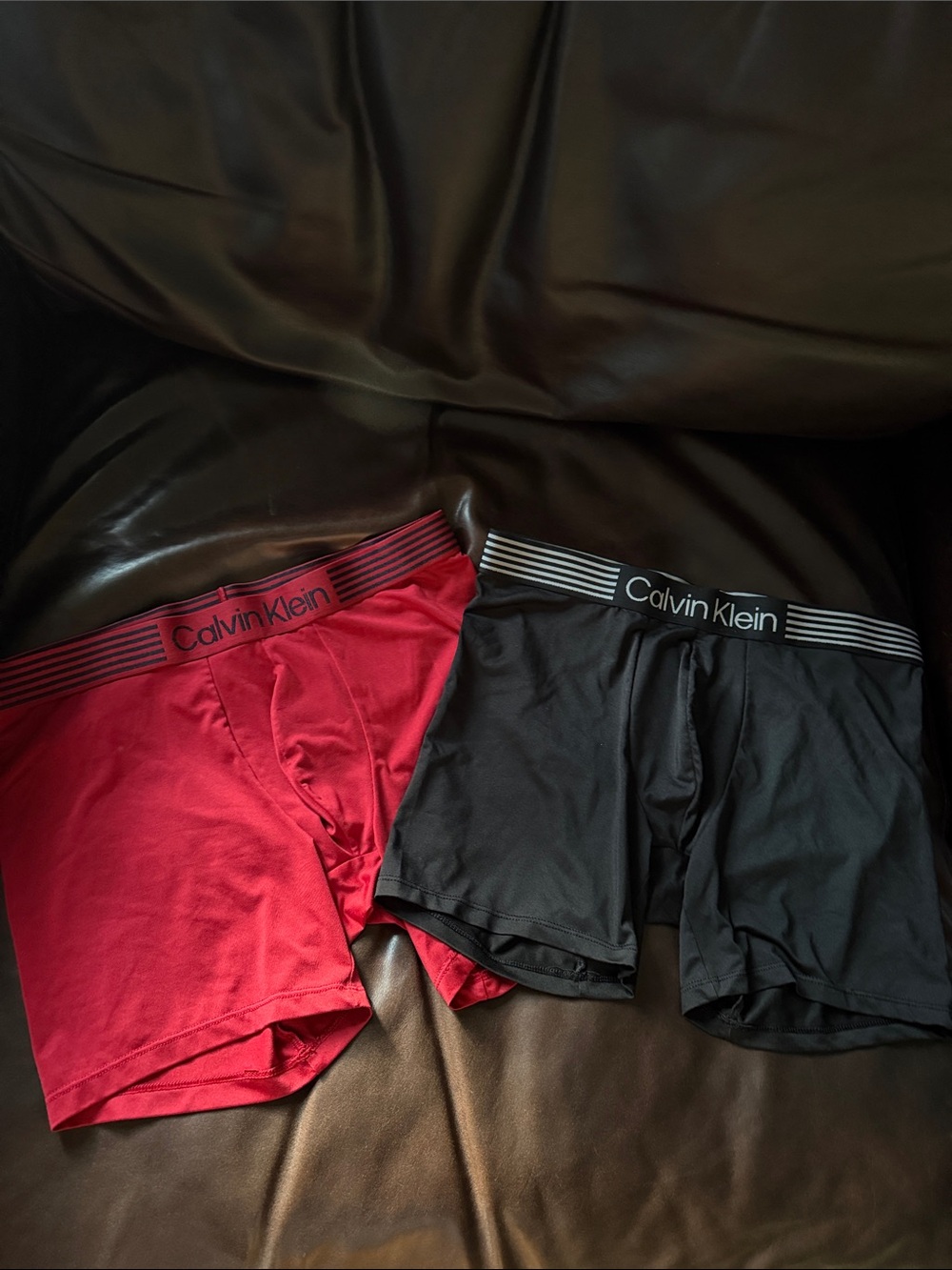 Calvin Klein Boxer Briefs Bundle Red and Black